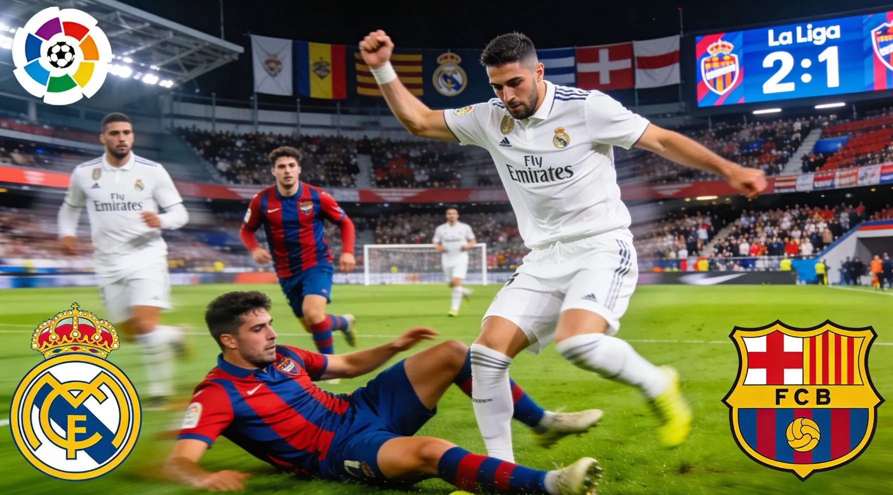 Реал Мадрид - Барселона 2:1: обзор матча Ла Лиги и итоги Эль Класико