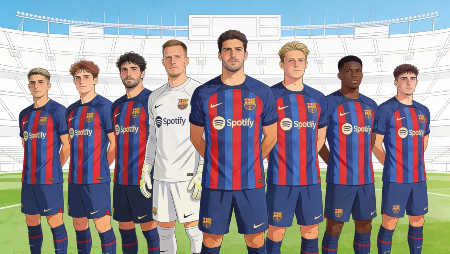 Основной состав ФК Барселона в сезоне 2025/2026
